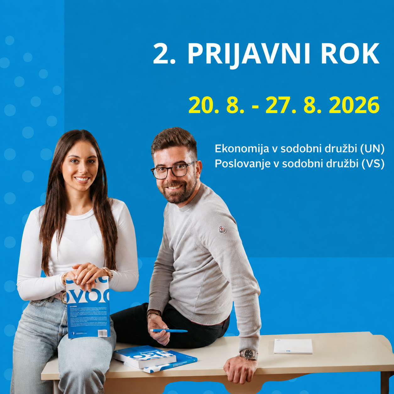 PROSTA VPISNA MESTA ZA 2. PRIJAVNI ROK – dodiplomski programi
